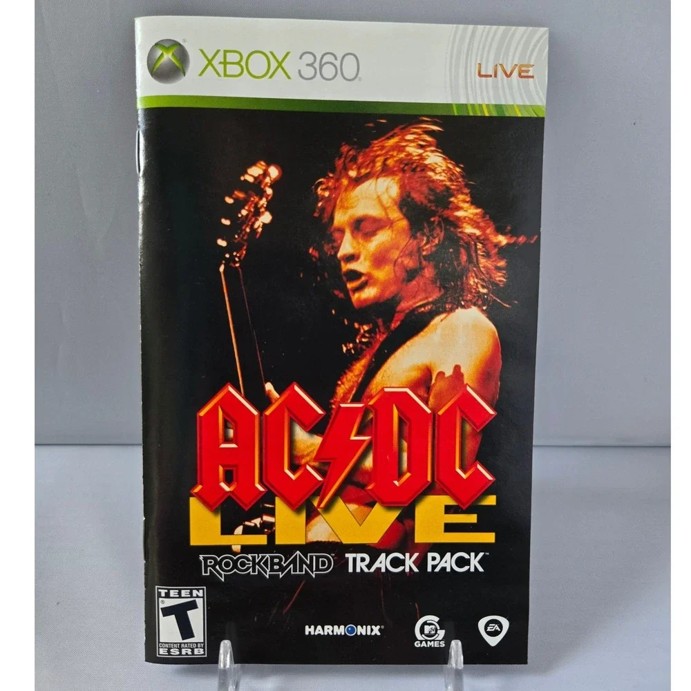 AC/DC Live: Rock Band Track Pack & Rock Band 2 Bundle - Xbox 360‎ - 2 Games CIB